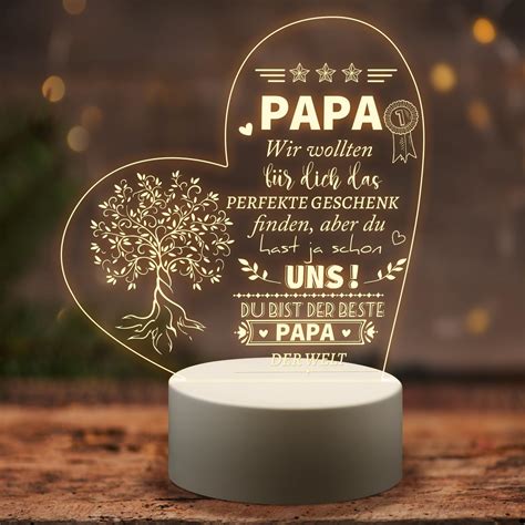 Vatertagsgeschenk F R Papa Acryl Led Nachtlicht Papa Geschenk