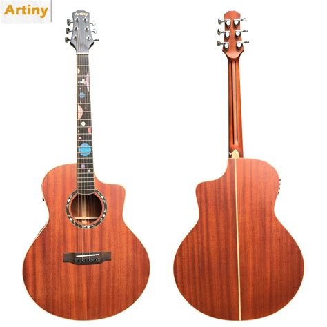 Inch High Grade Solid Mahogany Acoustic Guitar Acoustic Guitar And