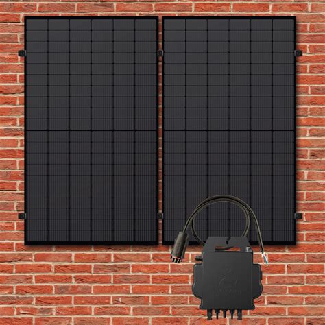 Plenti SOLAR Kraftwerk 600W 800W Wandmontage 2 Panels Micro Inverter