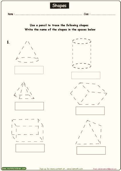 Shapes Worksheet For 1st 3rd Grade Lesson Planet