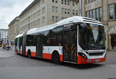 08 06 2019 Hamburg Hochbahn HH YB 1482 Volvo 7900 Bus Bild De