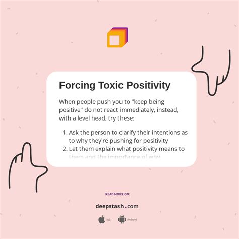 Forcing Toxic Positivity Deepstash