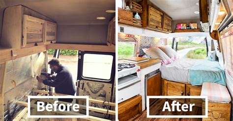 How We Transformed This Camper Van In 6 Weeks With Only £1000 Bored Panda