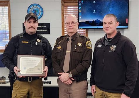 Cheboygan County Sheriff recognizes staff members for hard work, dedication