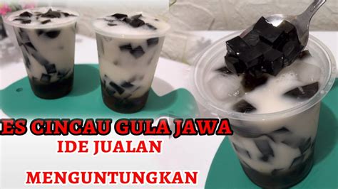 Resep Es Cincau Nutrijel Gula Merah Ide Jualan Enak Dan Segar