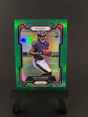 Panini Prizm Football Zay Flowers Rookie Card Green Ebay