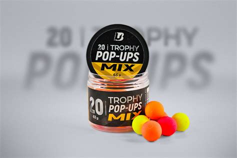 Бойлы насадочные плавающие ULTRABAITS POP-UPS "TROPHY" MIX 20 мм, 65 г ...