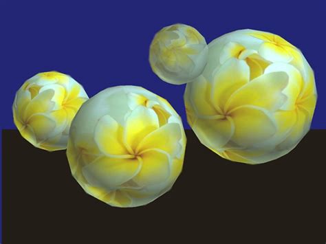 Blue Sky 3d Art Glass Spheres Flower Balls And Sculptures