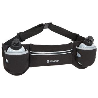 Pure Improve Ceinture De Course Avec Bouteilles Noir Et Gris