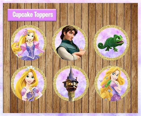 Free Printable Rapunzel Cupcake Toppers PRINTABLE TEMPLATES