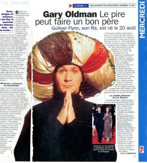 COUPURE DE PRESSE Clipping 1997 Gary Oldman 1 Page1 3 EUR 3 50