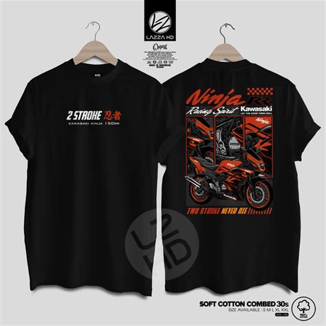 T Shirt Distro 2 STROKE ORIGINAL KAWASAKI NINJA 150 RR NEW SUPER KIPS 2