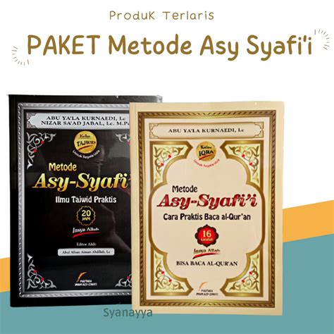 Jual Paket Metode Asy Syafii Cara Praktis Baca Al Quran Ilmu Tajwid