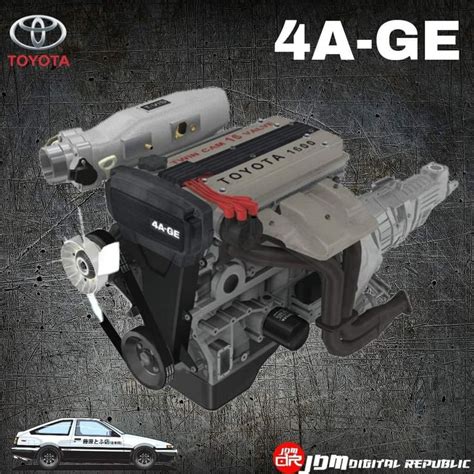 An Image Of A Car Engine With The Words Toyota Age On It