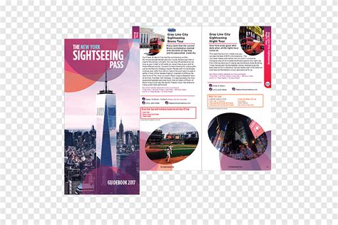 The Sightseeing Pass Nyc Brochure Guidebook Idea Design Graphique