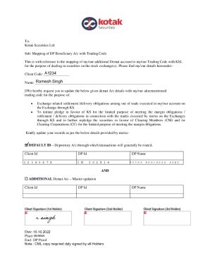 Fillable Online Instruction List For Filling Kyc Form Kotak