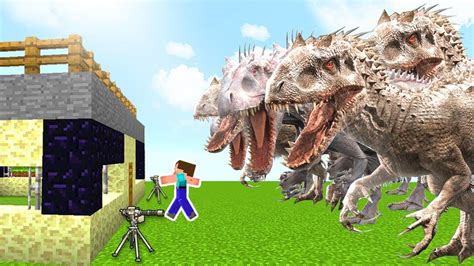 Apocalipsis De Indominus Rex En Minecraft Reto De La Base Vs