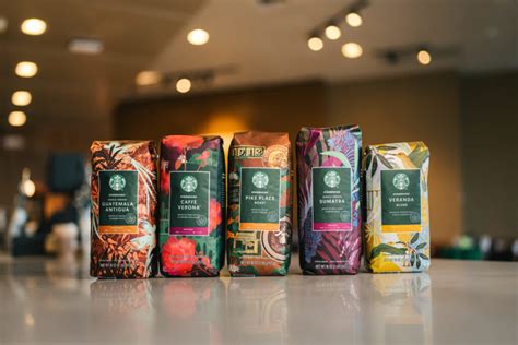 Starbucks Gives Their Whole Bean Coffee Packaging A Makeover