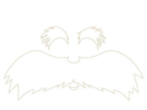 Lorax Face Svg Lorax Svg Lorax Mustache Svg Dr Seuss Svg Dxf Eps Hot