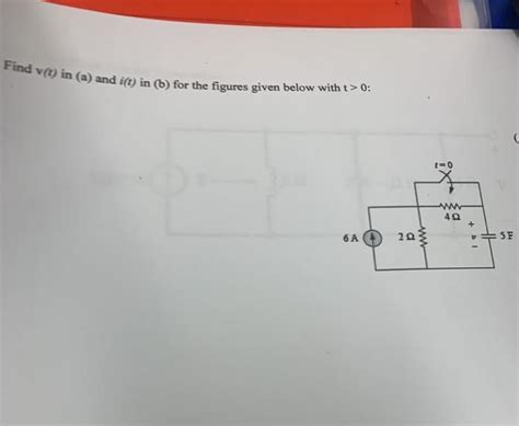 Solved Find V T In A And I In B For The Figures Given Chegg