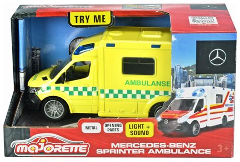 Majorette Mercedes Benz Sprinter Ambulance Med Lys Og Lyd Norsk