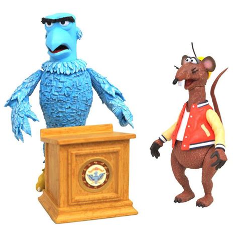 The Muppets Sam The Eagle And Rizzo 7 Scale Deluxe Action Figure 2 Pack