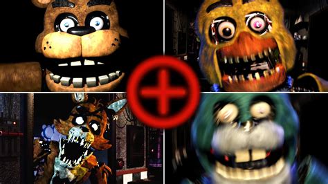 Five Nights At Freddy S Plus Fanmade Edition All Jumpscares Extras