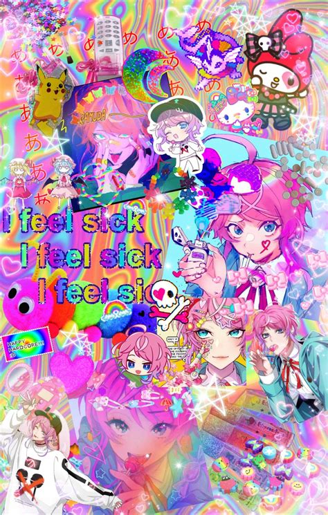 Glitchcore Wallpaper Desktop Glitchcore Kidcore Aesthetic Danganronpa