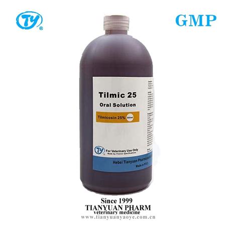 Tilmicosin Oral Liquid Timicosin Oral Solution 25 500ml China