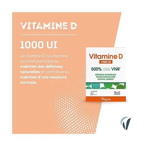 Vitavea Vitamine D 1000 Ui Complément Alimentaire Défenses Natu