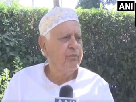 Hope Both Countries Start New Chapter For Peace Farooq Abdullah After Eam Arrives In