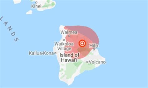 Earthquake today: Hawaii hit by earthquake sending shocks along Ring of ...