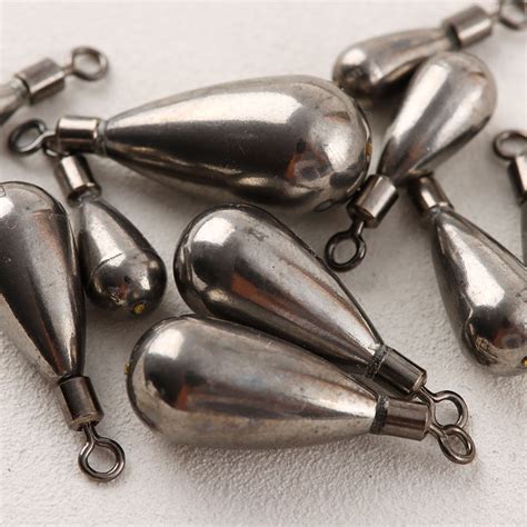 G Tear Drop Shot Weights Fishing Tungsten Fall Sinker Line