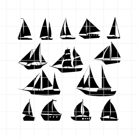 Sailboat Svg Bundle Yacht Svg Sailboat Svg Yacht Clipart Sailboat