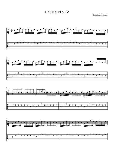 Kreutzer Etude 1