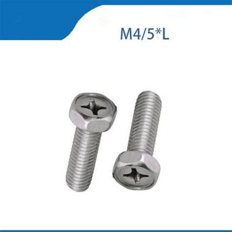 Stainless Steel Cross Head External Hex Three Combination Screw M