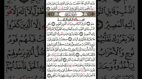 Surah Ghafir No Ads Reciter Al Ghamidy سورة غافر بدون إعلانات الغامدي