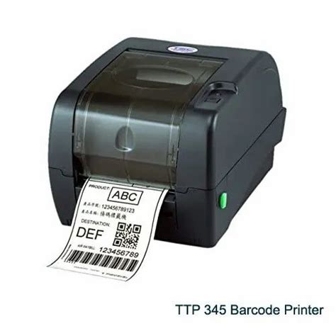 TSC TTP 345 Desktop Thermal Transfer Bar Code Printer Max Print Width