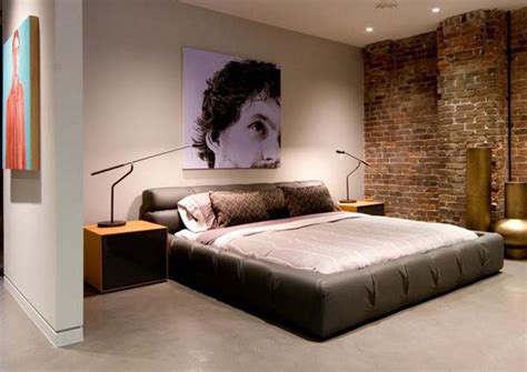 Bedroom Brick Wall Design Ideas