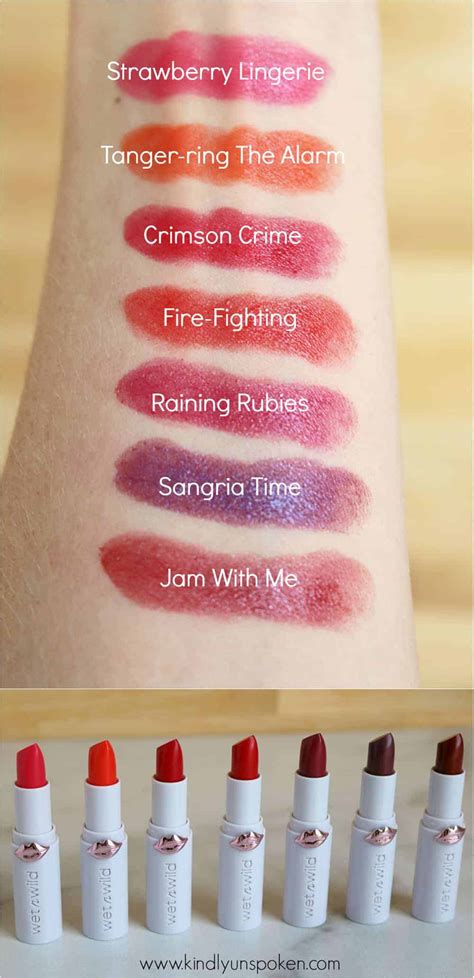 Wet N Wild Megalast Lipstick Swatches