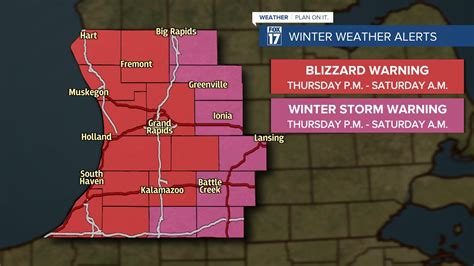 Fox 17 On Twitter Updated Alerts Blizzard Warnings And Winter Storm