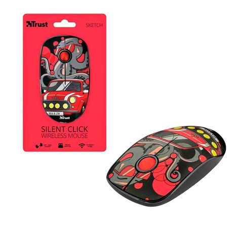 Ripley Mouse Inal Mbrico Con Clics Silencioso Trust Rojo