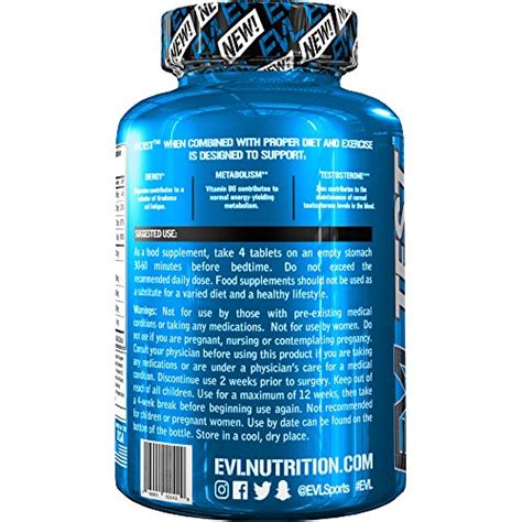 Evlution Nutrition Evl Test Booster De Testosterona Potenciador De