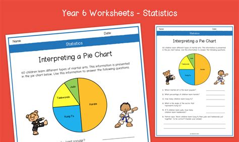 Year Interpreting A Pie Chart Worksheets Ks Statistics Data