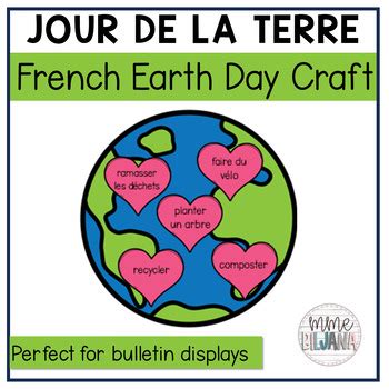 French Earth Day Activity And Craft Jour De La Terre By Mmebiljana