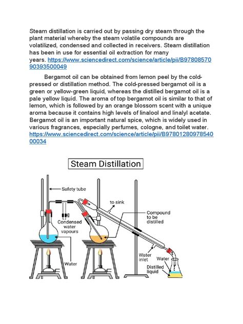 Steam Distillation | PDF