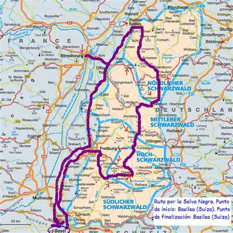 Mapa Con El Recorrido Por La Selva Negra Jose Miguel Redondo Flickr