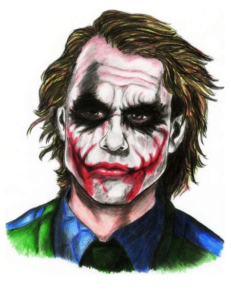 Heath Ledger As The Joker By Dianaloli Chan On Deviantart Joker Pics