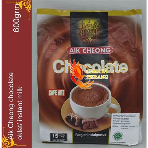 Jual Aik Cheong Chocolate Aik Cheong Coklat Instant Milk Susu 600gr Isi