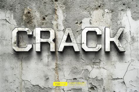 Premium Psd Crack Text Style Effect